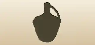 Basket Flask silhouette