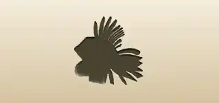 Lionfish silhouette