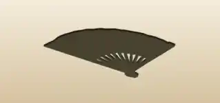 Hand Fan silhouette