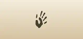 Handprint silhouette
