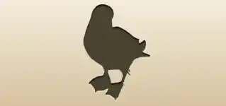 Puffin silhouette