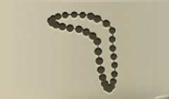 Beads silhouette