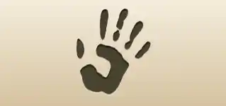 Handprint silhouette
