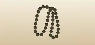 Bead Necklace silhouette