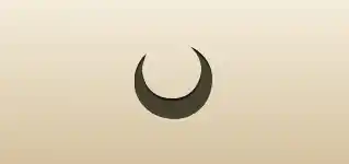 Crescent Moon silhouette