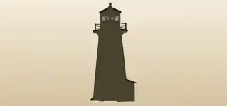 Lighthouse silhouette