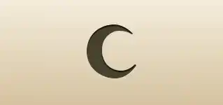 Crescent Moon silhouette