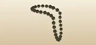 Bead Necklace silhouette