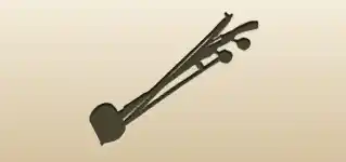 Haegeum Violin silhouette