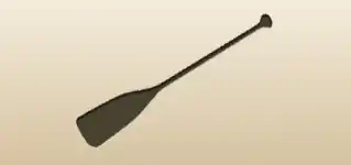Oar silhouette