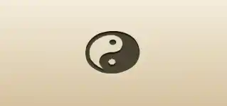 Yin-Yang silhouette