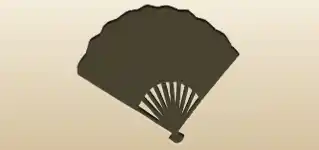 Hand Fan silhouette