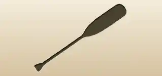 Oar silhouette