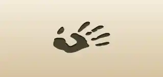 Handprint silhouette