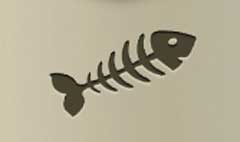 Fish Skeleton silhouette