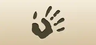 Handprint silhouette