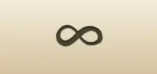 Infinity Symbol silhouette