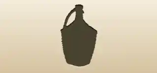 Basket Flask silhouette