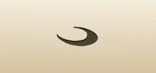 Crescent Moon silhouette