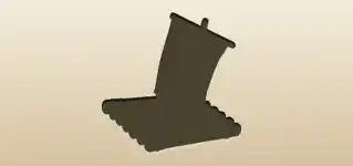Sailing Raft silhouette