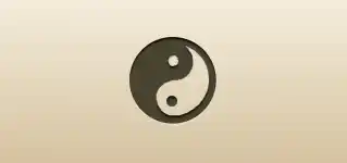 Yin-Yang silhouette