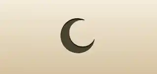 Crescent Moon silhouette