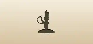 Candlestick silhouette