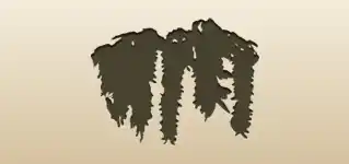Wisteria Flowers silhouette