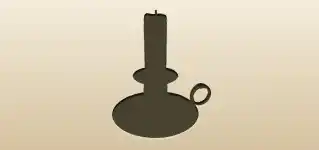 Candlestick silhouette