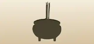 Incense Holder silhouette