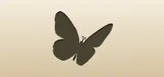 Butterfly silhouette