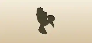 Hoopoe silhouette