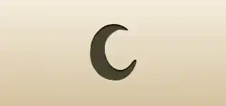 Crescent Moon silhouette