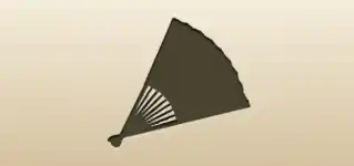 Hand Fan silhouette