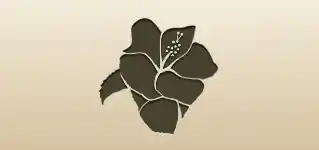 Hibiscus silhouette