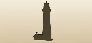 Lighthouse silhouette