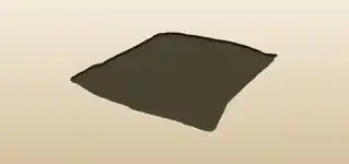 クッションのシルエット