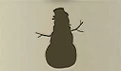 Snowman silhouette