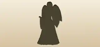 天使のシルエット