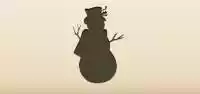 Snowman silhouette