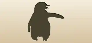 ペンギンのシルエット