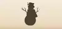 Snowman silhouette