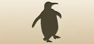 ペンギンのシルエット