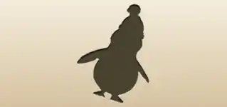 ペンギンのシルエット
