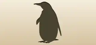 ペンギンのシルエット