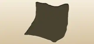 クッションのシルエット