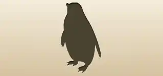 ペンギンのシルエット