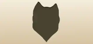 イヌのシルエット
