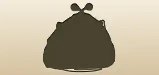 ハンドバッグのシルエット