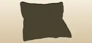 クッションのシルエット